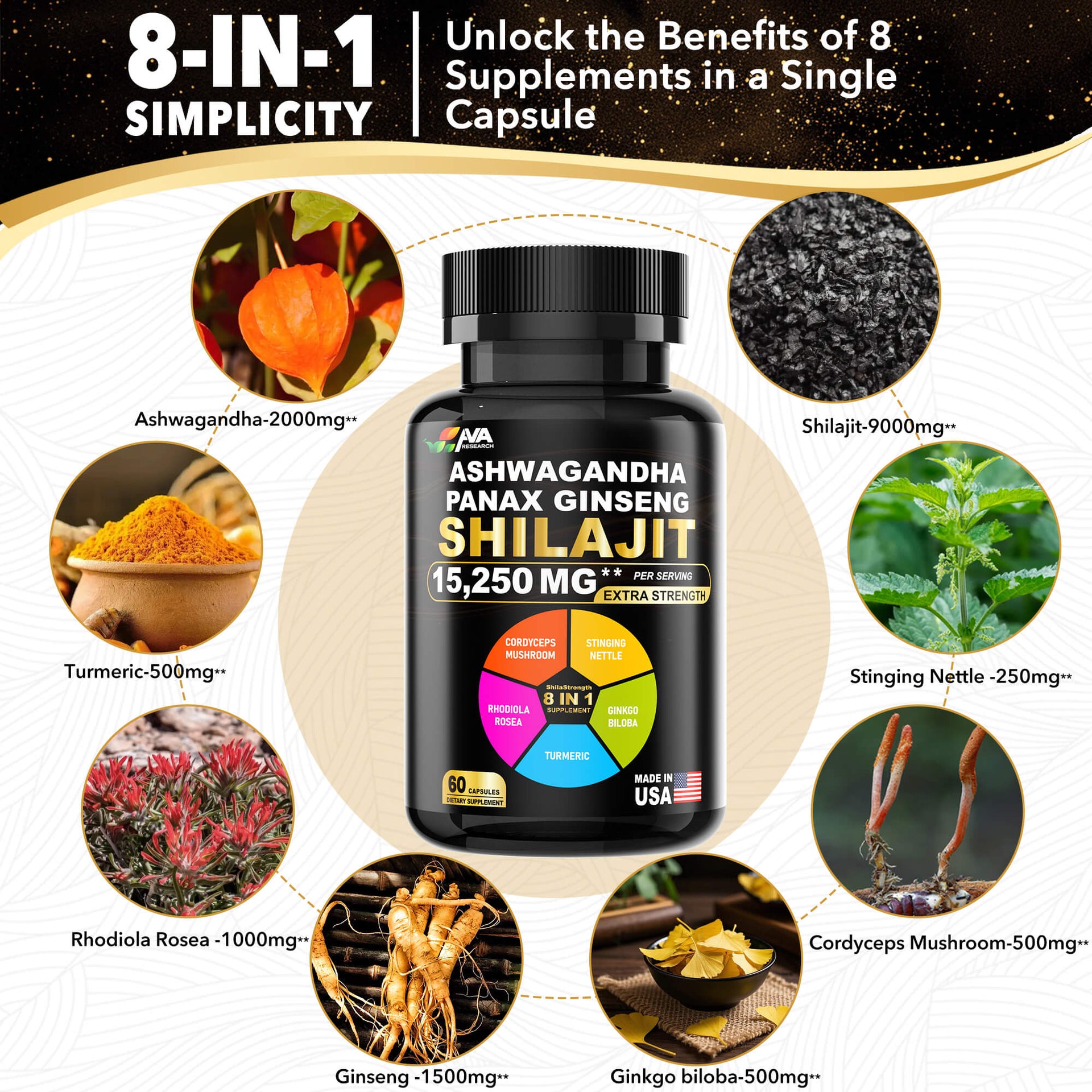 Shilajit Power – ShilaStrength Blend | AVA Research - AVA Research