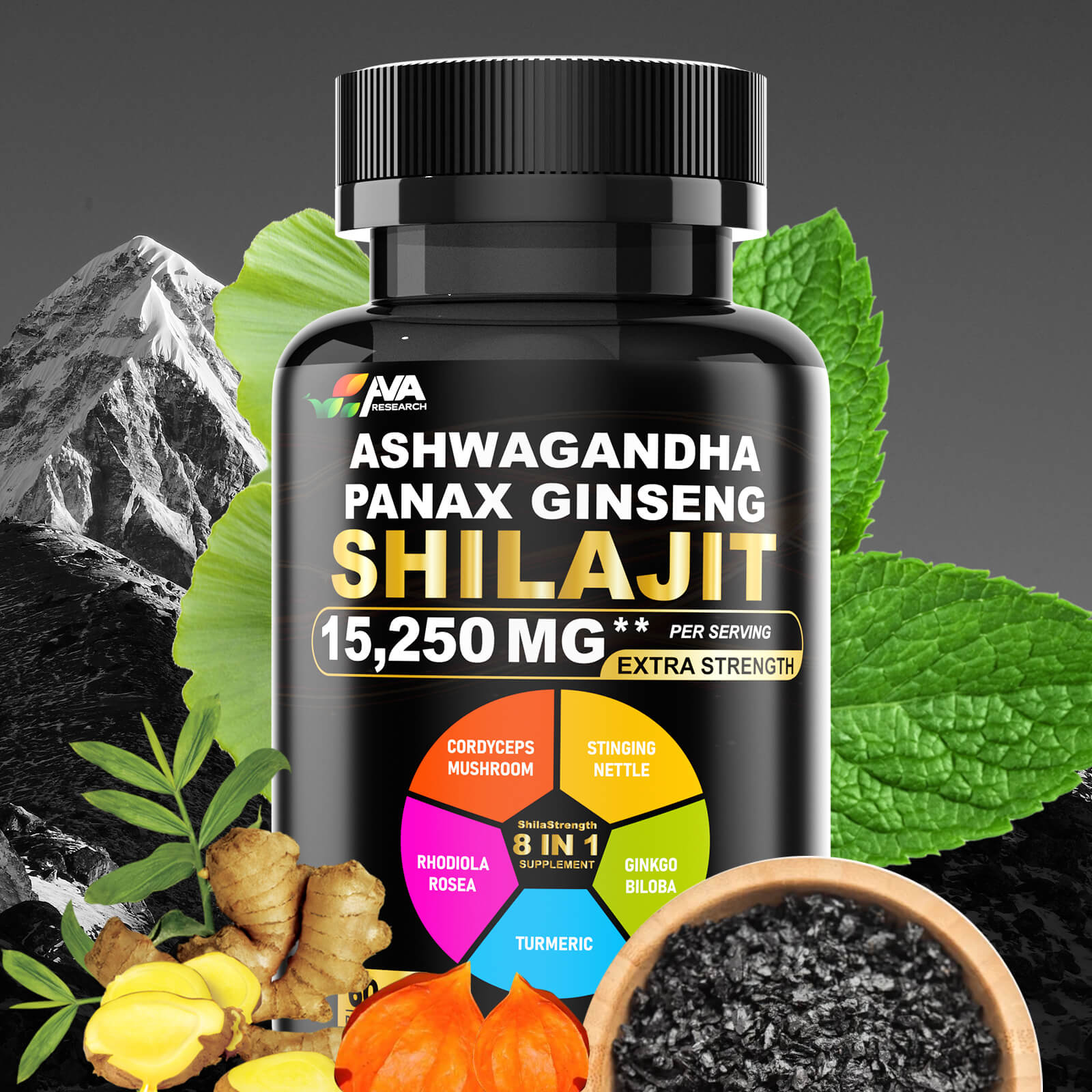 Shilajit Power – ShilaStrength Blend | AVA Research - AVA Research